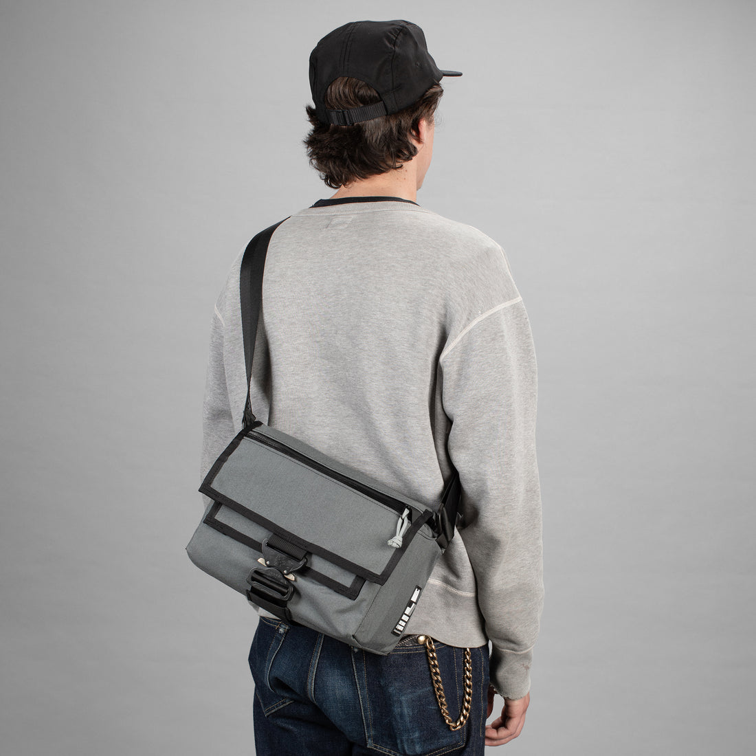 Gray Cordura - handmade camera bag - weatherproof - mirrorless - DSLR - street photography - adjustable velcro dividers - XPAC - made in USA