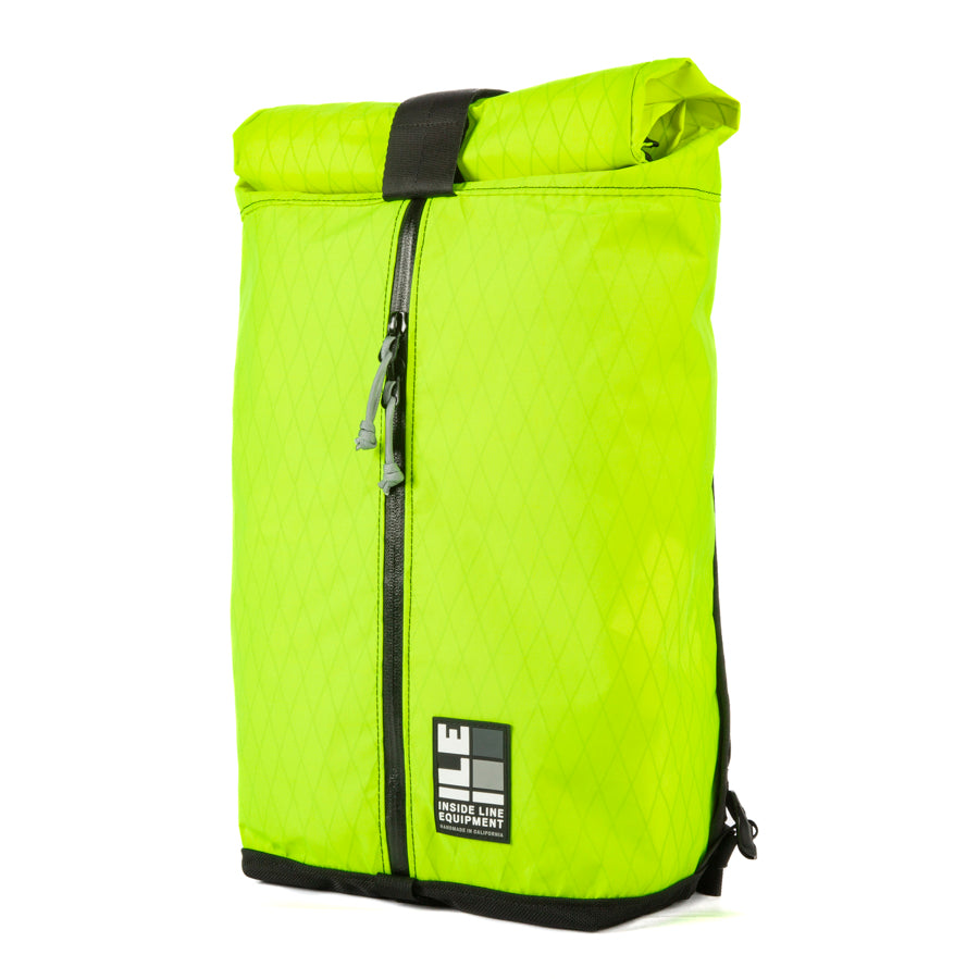 18L - Techinical Backpack - hiking day pack - XPAC - Water-resistant Roll-Top - hydration sleeve - waterproof YKK zipper - Made in USA - Lifetime Guarantee