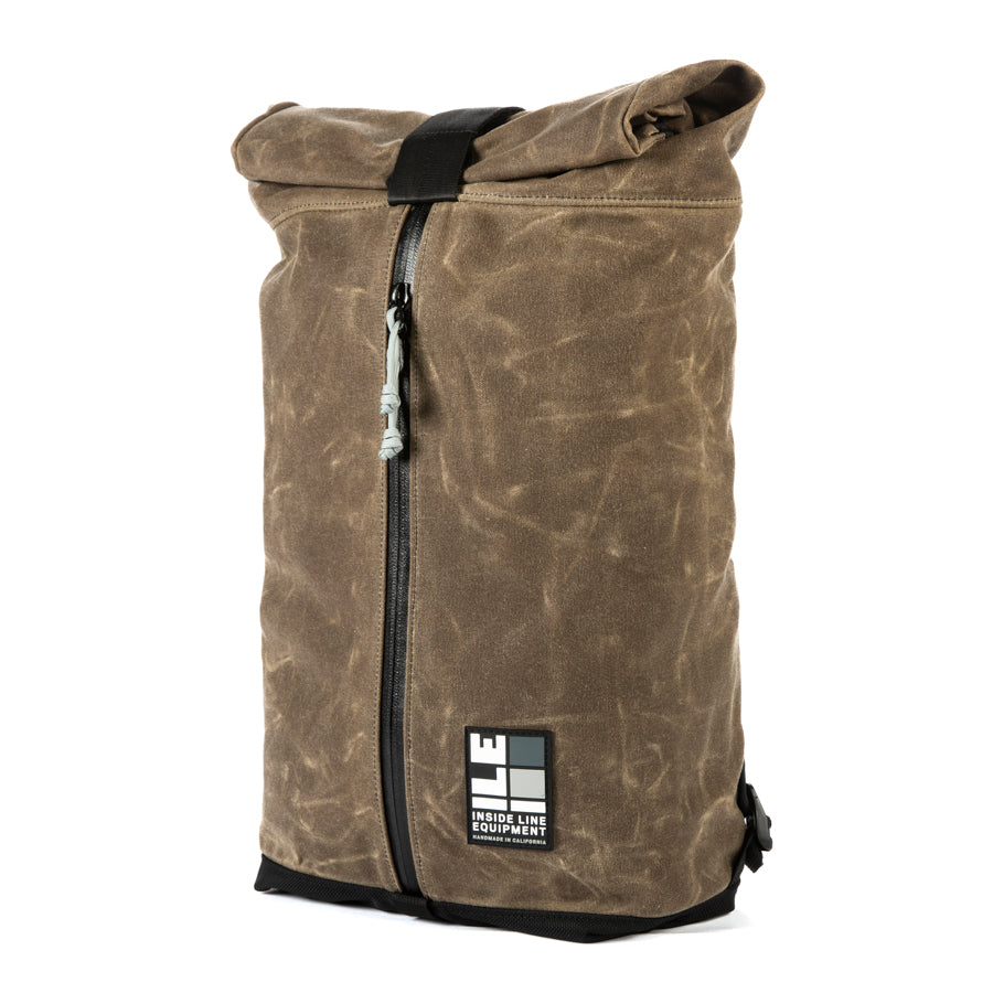 18L - Techinical Backpack - hiking day pack - XPAC - Water-resistant Roll-Top - hydration sleeve - waterproof YKK zipper - Made in USA - Lifetime Guarantee