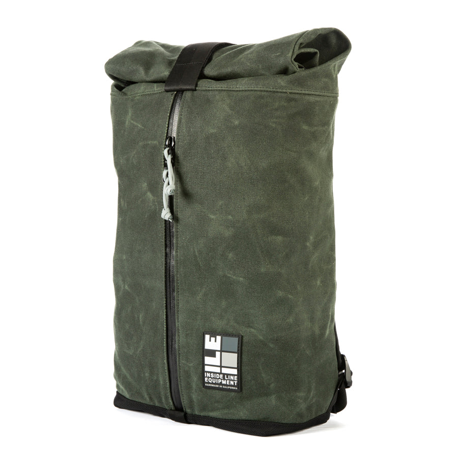 18L - Techinical Backpack - hiking day pack - XPAC - Water-resistant Roll-Top - hydration sleeve - waterproof YKK zipper - Made in USA - Lifetime Guarantee