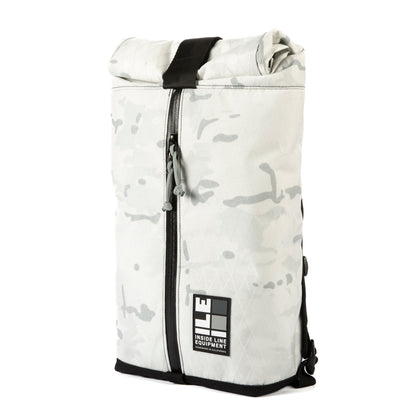 11L technical backpack - Compact Backpack - hiking day pack - XPAC - Water-resistant Roll-Top - hydration sleeve - waterproof YKK zipper - Made in USA