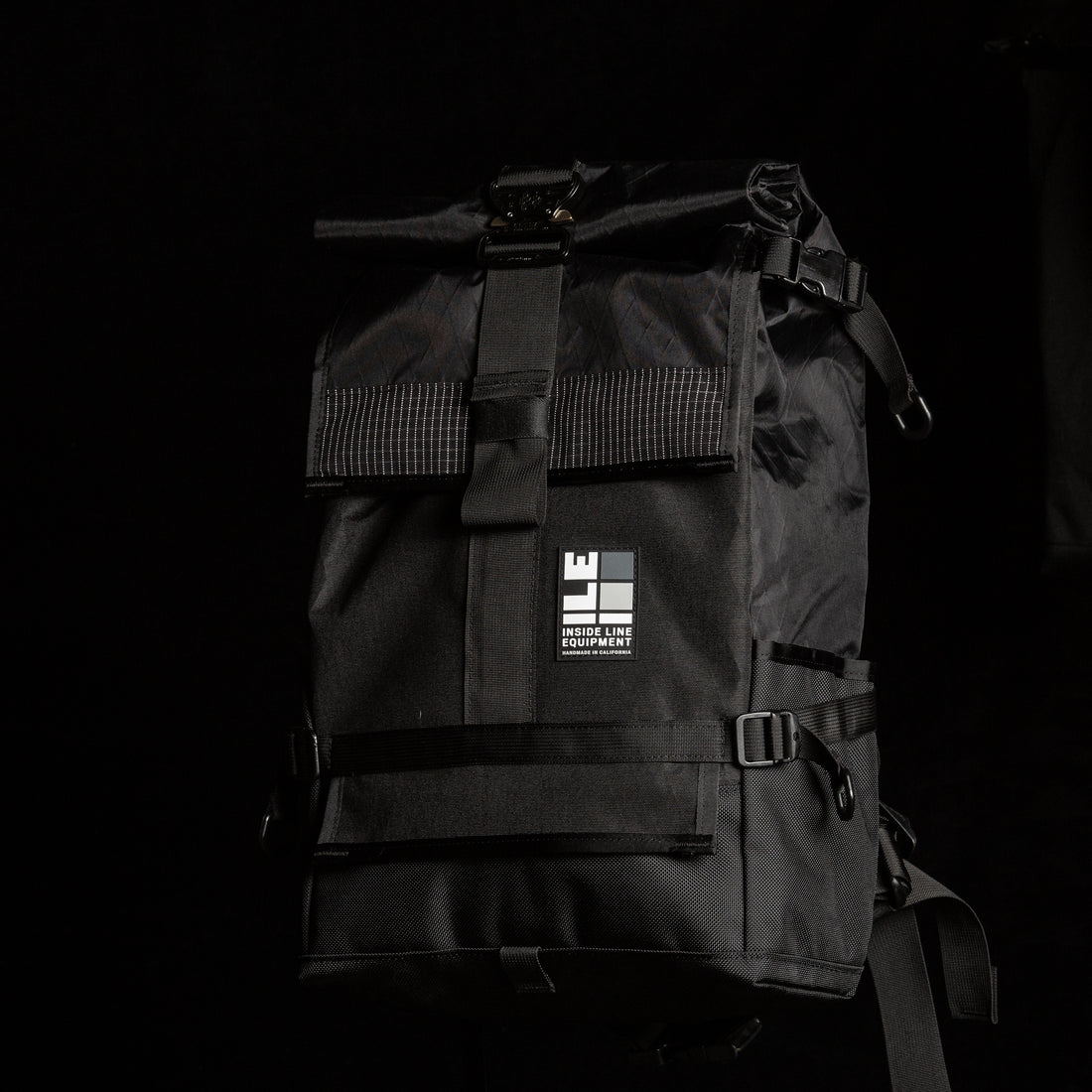 Default: Blackout Patchwork - 25L BLACKOUT +COBRA Handmade Backpack - Waterproof - X-Pac Sailcloth - Made in USA