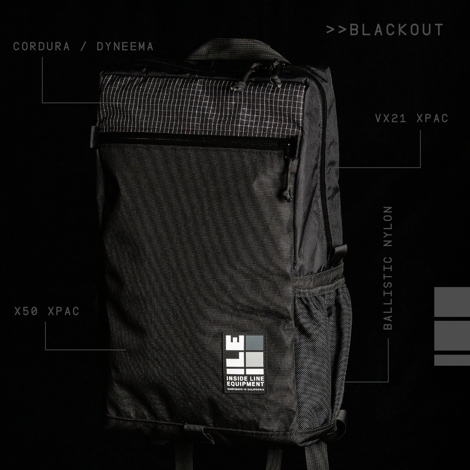  - Handmade Backpack - Water Resistant - X-Pac Sailcloth - Made in USA