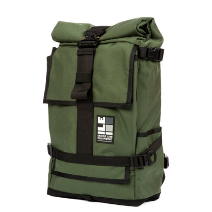 Cobra Buckle - Handmade Backpack - Commuter Cycling Bag - XPAC - Waterproof Roll-Top - TPU welded liner - Laptop Sleeve - Made in California