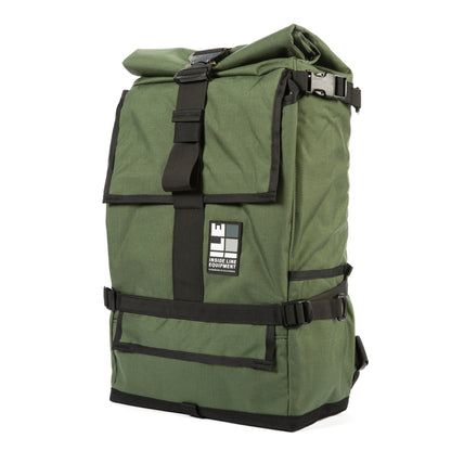  TPU welded seam liner - Handmade Backpack - Commuter Cycling Bag - XPAC - Waterproof Roll-Top - Laptop Sleeve - Made in USA