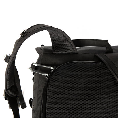  handmade camera backpack - YKK zippers - adjustable velcro dividers - TPU liner - XPAC - made in USA