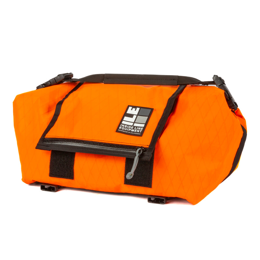 Porteur Rackbag - Waterproof Bike Bag - X-Pac Sailcloth &amp; Cordura - Front Rack Bicycle Bag - 42L Capacity - Handmade in USA