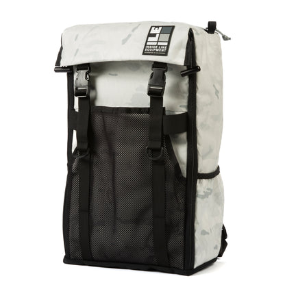 race-day-bag - Handmade Backpack - Commuter Cycling Bag - XPAC - Panel Loader - Helmet Pocket - Travel bag - Made in California