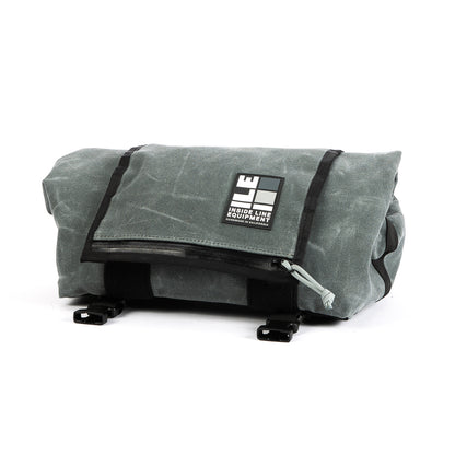 Porteur Rackbag - Waterproof Bike Bag - XPac, Waxed Canvas &amp; Cordura - Front Rack Bicycle Bag - 16L expands to 30L Capacity - Handmade in USA
