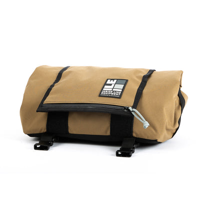 Porteur Rackbag - Waterproof Bike Bag - XPac, Waxed Canvas &amp; Cordura - Front Rack Bicycle Bag - 16L expands to 30L Capacity - Handmade in USA